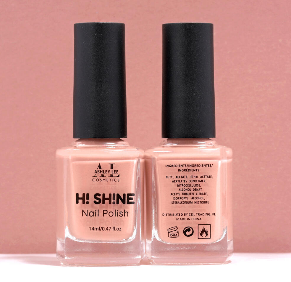 Ashley Lee Cosmetics H! Sh!ne Nail Polish Logo