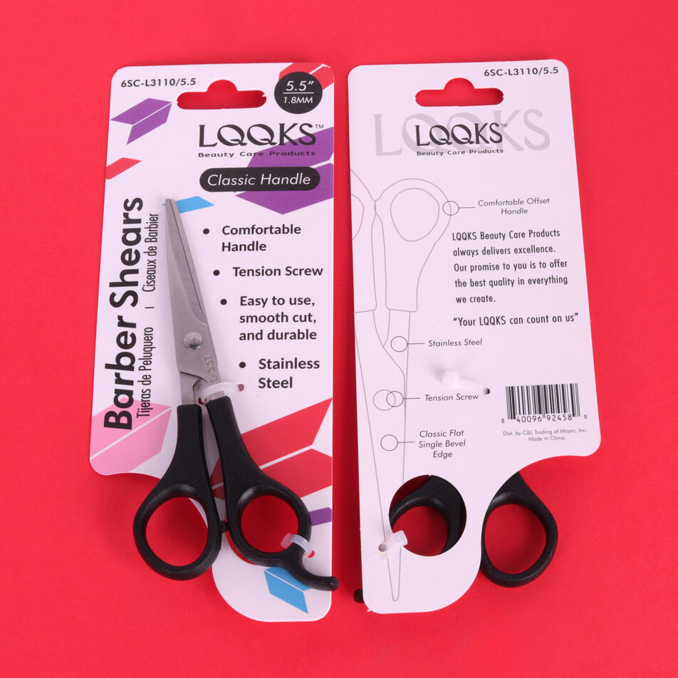 Packaging Design 2023 LQQKS Classic Handle Barber Shears