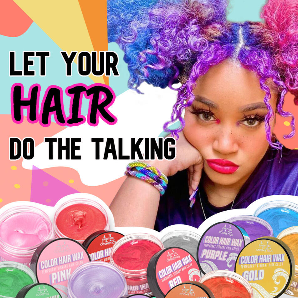 Ashley Lee Cosmetics' Color Hair Wax Facebook BETA Ad